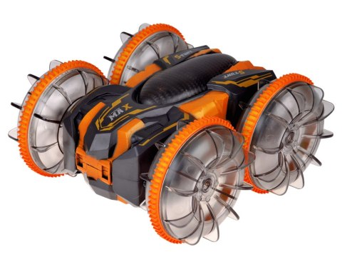 Samochód AMFIBIA 2w1 Stunt r/c zdalnie sterowany Jeździ Pływa Świeci
