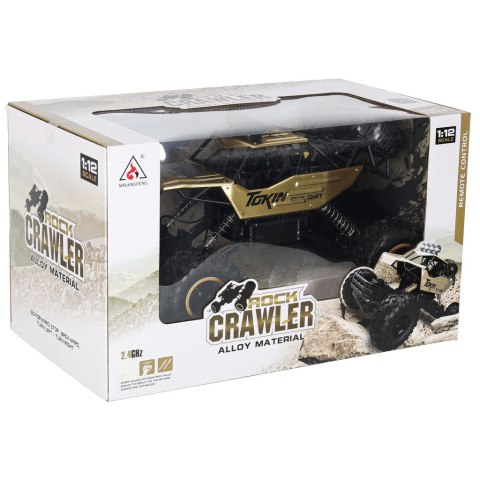 Samochód RC Rock Crawler 1:12 4WD METAL złoty