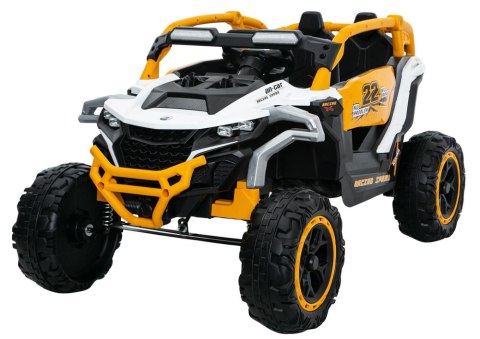 Auto samochód  na akumulator M3 Żółto-Biały 4x4
