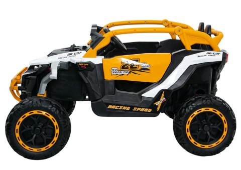 Auto samochód  na akumulator M3 Żółto-Biały 4x4