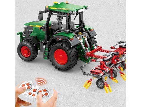 Klocki konstrukcyjne - Zdalnie sterowany TRAKTOR z bronami 1664-ele