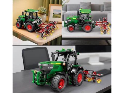 Klocki konstrukcyjne - Zdalnie sterowany TRAKTOR z bronami 1664-ele