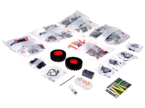 Klocki konstrukcyjne - Zdalnie sterowany TRAKTOR z bronami 1664-ele