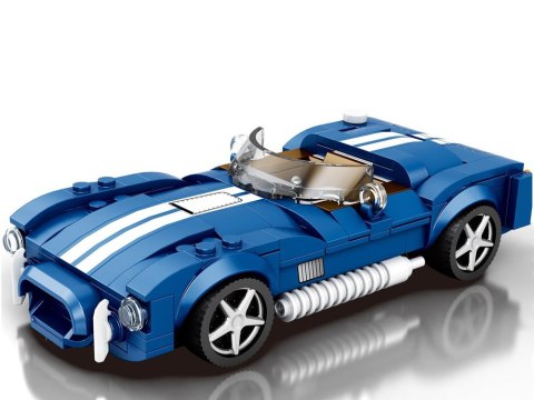 Klocki techniczne Sportowe auto NIEBIESKI klasyczny roadster 312-ele