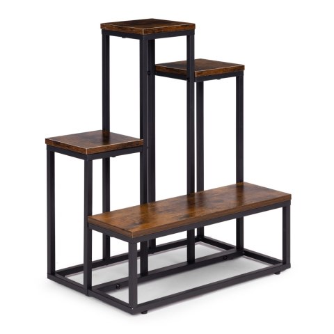 Kwietnik stojący stojak na kwiaty ozdoby 4 półki loft ModernHome