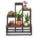Kwietnik stojący stojak na kwiaty ozdoby 4 półki loft ModernHome
