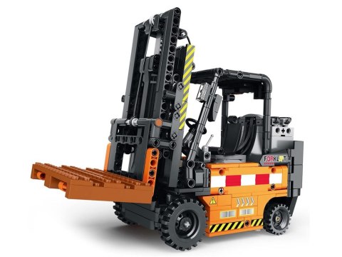 Klocki konstrukcyjne Zdalnie sterowany WÓZEK WIDŁOWY ruchomy 722-ele