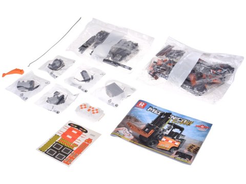 Klocki konstrukcyjne Zdalnie sterowany WÓZEK WIDŁOWY ruchomy 722-ele