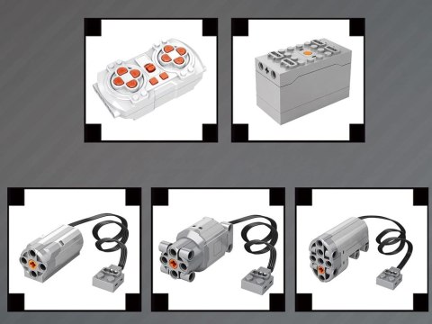 Klocki konstrukcyjne Zdalnie sterowany WÓZEK WIDŁOWY ruchomy 722-ele