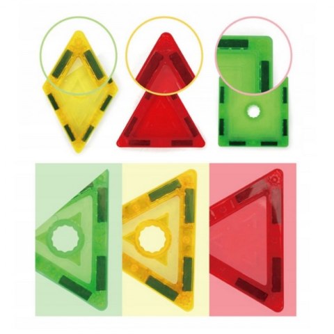 WOOPIE Klocki Magnetyczne 3D Edukacyjne Neodymowe Panele Dla Dzieci