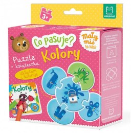 Aksjomat Co pasuje?Kolory puzzle+książeczka KS0780