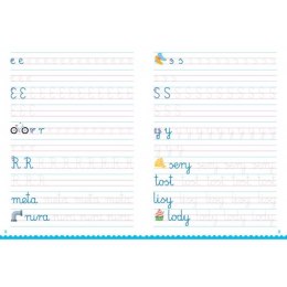 Aksjomat Kaligrafia. Ćwiczenia w pisaniu liter klasa 1