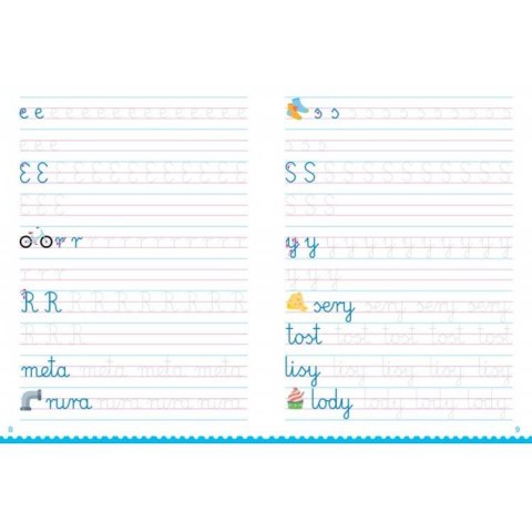 Aksjomat Kaligrafia. Ćwiczenia w pisaniu liter klasa 1