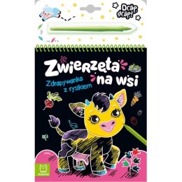 Aksjomat Kolorowa Zdrapywanka z rysikiem Zwierzęta na wsi. KS0657
