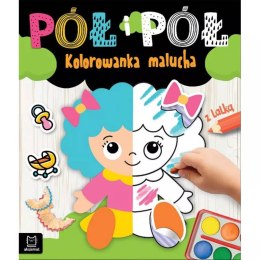 Aksjomat Pół i pół. Kolorowanka malucha z lalką KS0752