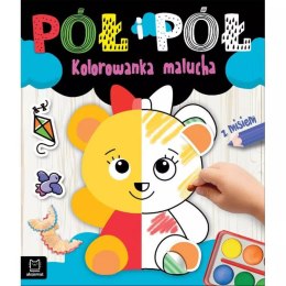 Aksjomat Pół i pół. Kolorowanka malucha z misiem KS0753