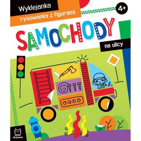 Aksjomat Samochody na ulicy. Wyklejanka rysowanka 4+ KS0716
