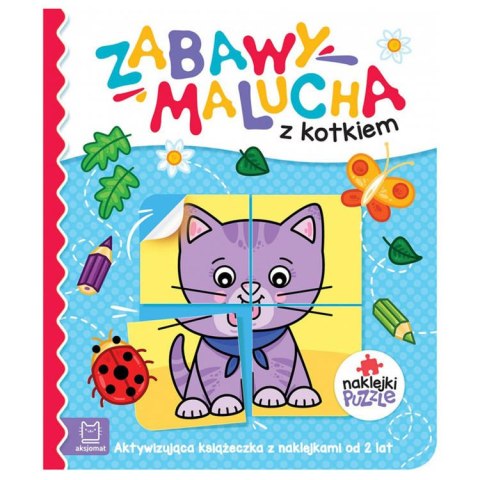 Aksjomat Zabawy malucha z kotkiem książeczka z naklejkami KS0823
