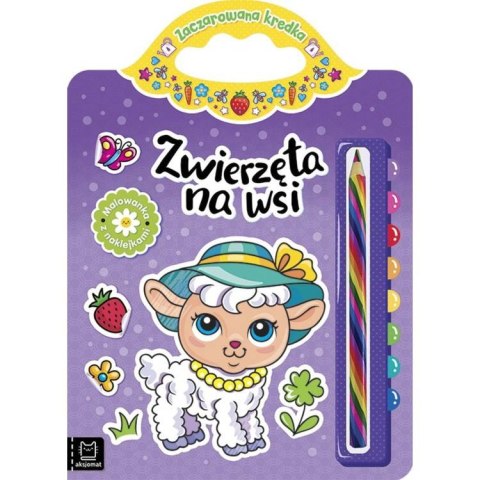 Aksjomat Zwierzęta na wsi. Malowanka z naklejkami KS0727