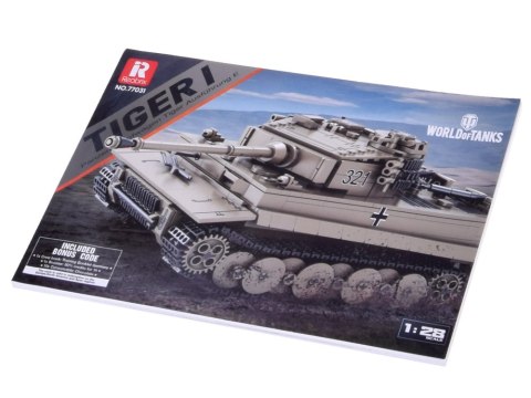 Klocki konstrukcyjne czołg TIGER I World of Tanks 1138ele 1:28