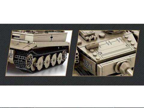 Klocki konstrukcyjne czołg TIGER I World of Tanks 1138ele 1:28