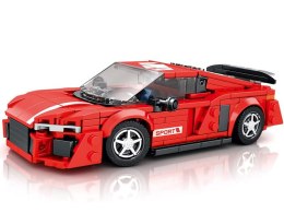 Klocki techniczne Auto CZERWONE w stylu sportowego coupe 373-ele