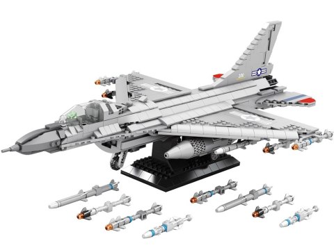 Reobrix Klocki konstrukcyjne samolot myśliwiec F16 1337ele