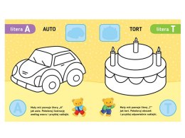 Aksjomat Poznaję litery. Uczę się, koloruję, naklejam. 3+ KS0978