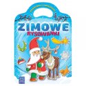 Aksjomat Zimowe rysowanki. Książeczka z naklejkami