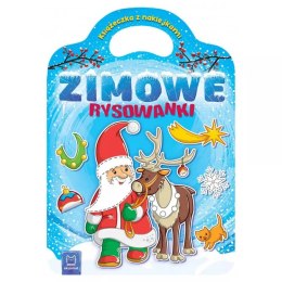 Aksjomat Zimowe rysowanki. Książeczka z naklejkami