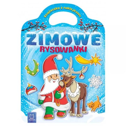 Aksjomat Zimowe rysowanki. Książeczka z naklejkami