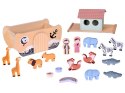 Drewniana Arka Noego + figurki zwierząt Edukacyjna zabawka Sorter