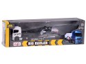 Maisto Licencjonowane Auto Metalowe SCANIA 770S + naczepa Spychacz