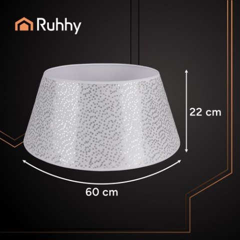 Osłonka na choinkę 60x22cm srebrna Ruhhy 25361