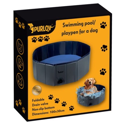 Basen/ kojec dla psa składany 100x30 Purlov 20929
