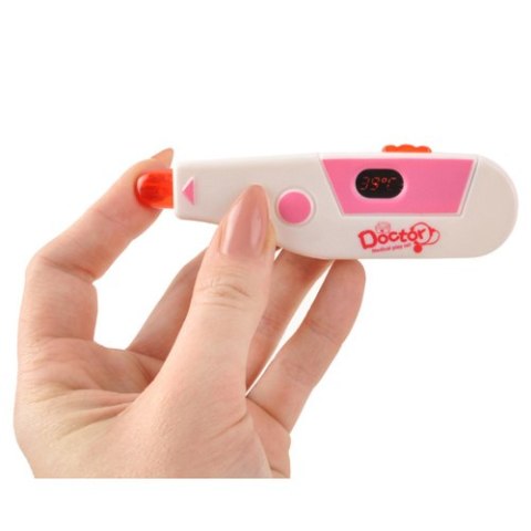 Zestaw małego doktora - wózek różowy 26556