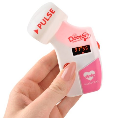 Zestaw małego doktora - wózek różowy 26556