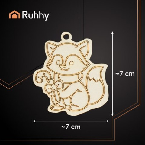 Bombki drewniane do malowania 24szt. Ruhhy 26471