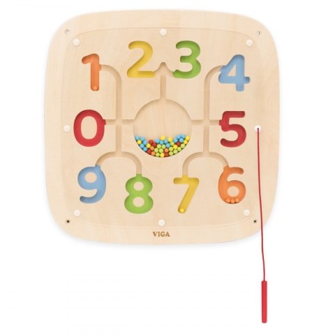 VIGA Drewniana Tablica Manipulacyjna Sensoryczna Nauka Liczenia Sorter