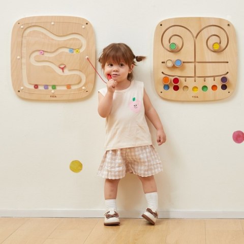 VIGA Drewniana Tablica Manipulacyjna Sensoryczna Przepływ Grawitacyjny