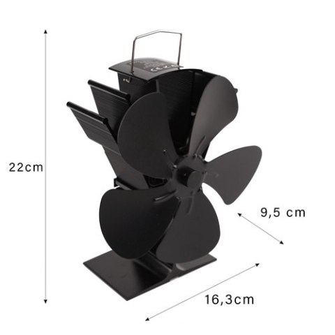 Wentylator kominkowy 5-łopatkowy Kaminer 26206