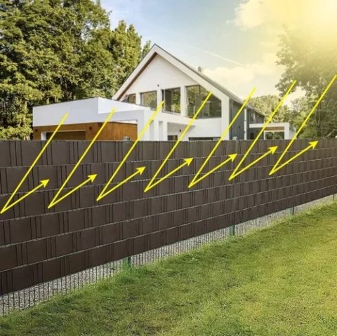 Taśma ogrodzeniowa 19cmx35m 450g/m2 brązowa 23702