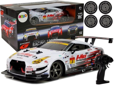 Auto Wyścigowe Drift Zdalnie Sterowane Białe Nissan GT-R Nismo GT3 1:16 2.4G