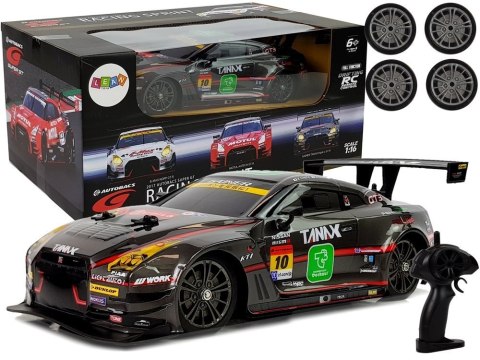 Auto Wyścigowe Drift Zdalnie Sterowane Czarny Nissan GT-R Nismo GT3 1:16 2.4G