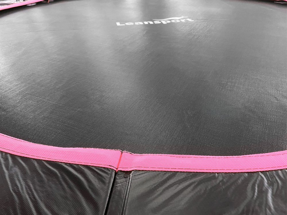 Trampolina LEAN Sport Max 12ft Czarno-Różowa Trampolina LEAN Sport Max 12ft Czarno-Różowa