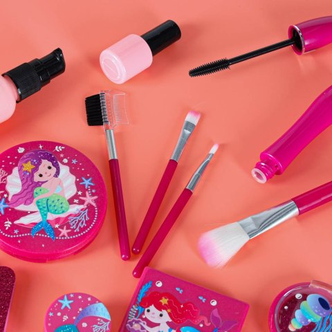 Kuferek zestaw kosmetyków do makijażu i paznokci makeup dla dzieci 22 elementy
