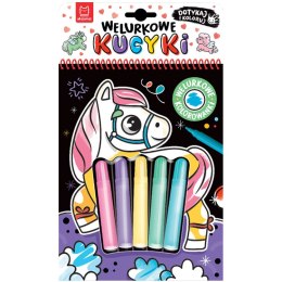 Aksjomat Welurkowe kucyki. Dotykaj i koloruj KS1150