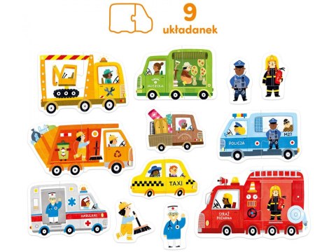 CzuCzu Puzzle do pary 18m+ AUTA ZA5661