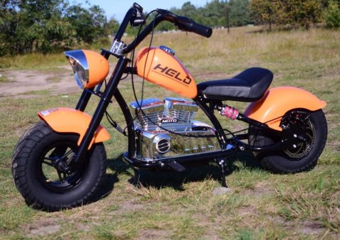 MOTOR CHOPPER "HELD", POMPOWANE KOŁA DO 25 KM/H, PODŚWIETLANY SILNIK/XB1058