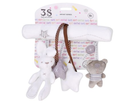 Urocza miękka zawieszka do wózka łóżeczka grzechotka melodyjka ZA5714